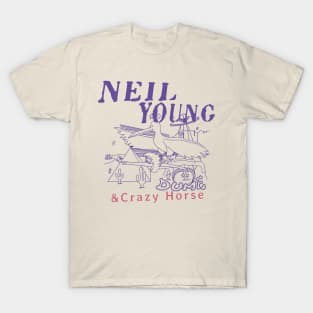 Neil Young Vintage 70s Dume T-Shirt